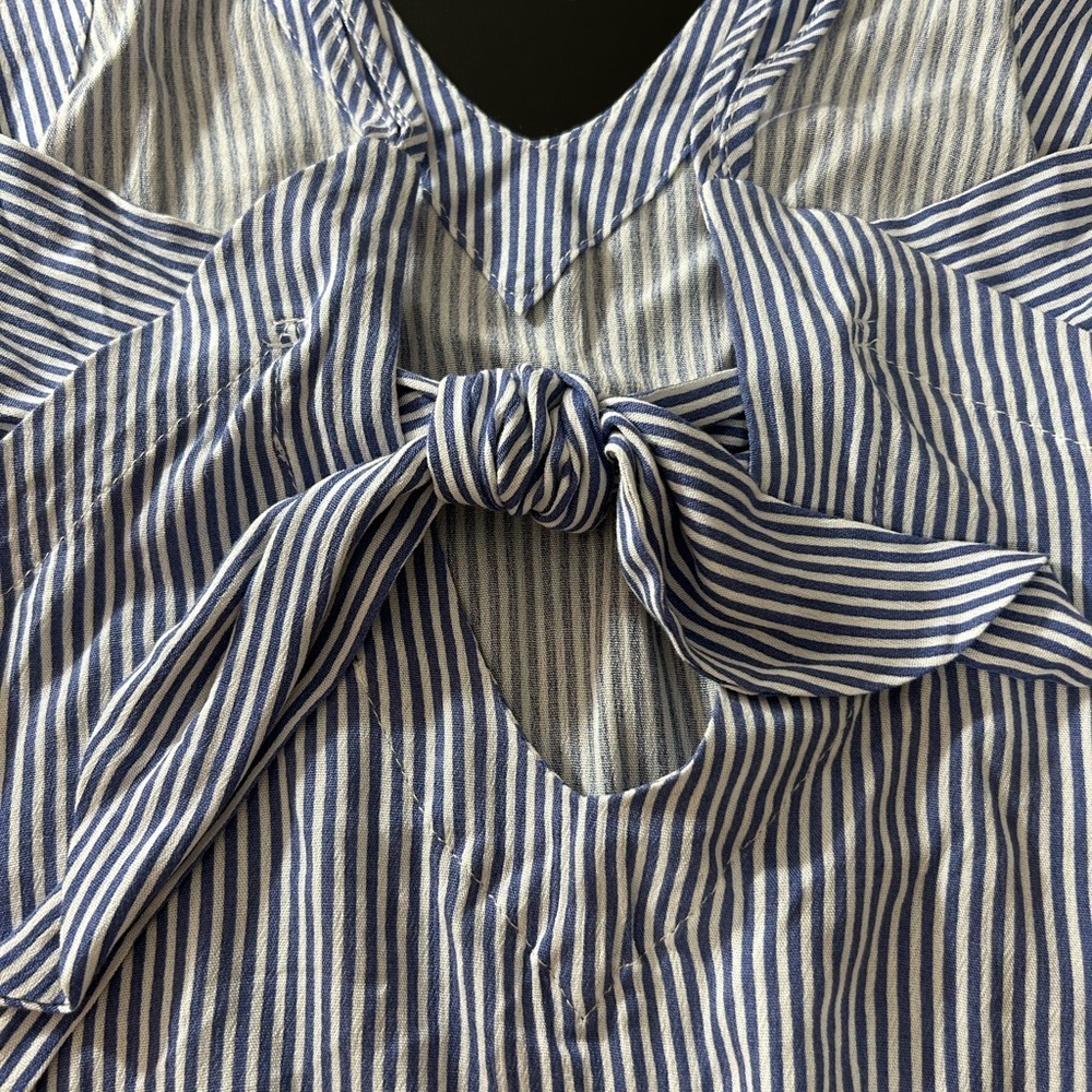 Lulu's Tank Top Striped Blue White Size XS NWT - Picture 7 of 7